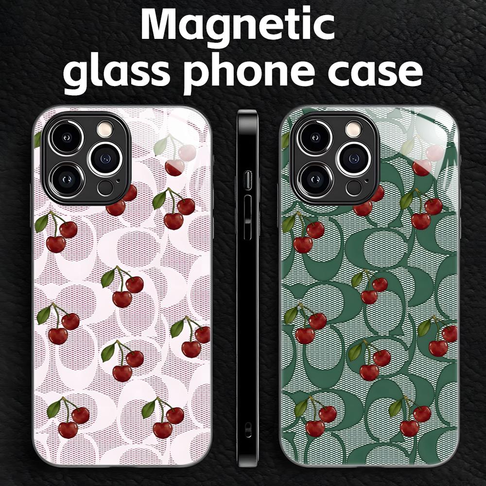 Mini Pc Case - Cherry Luxe Patroon Telefoonhoesje voor iPhone