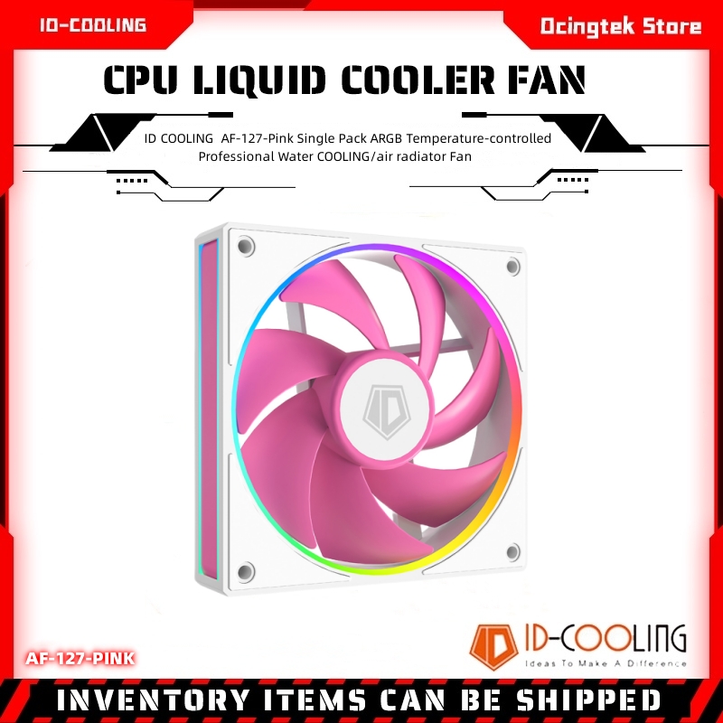 Case Fan Controller - ID COOLING AF-127-Roze Enkelvoudige ARGB Temperatuurgecontroleerde