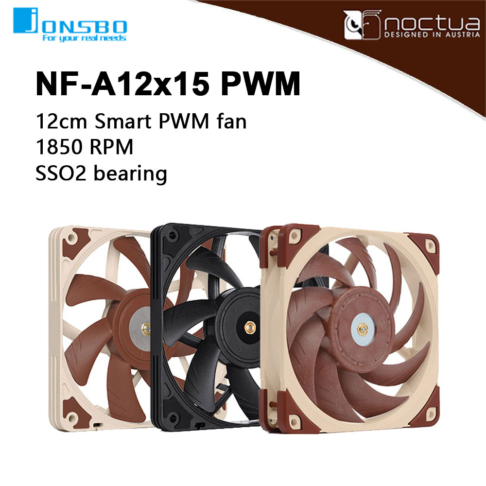 Case Fan Controller - Noctua NF-A12x15 Pwm Chromax. Black. Swap