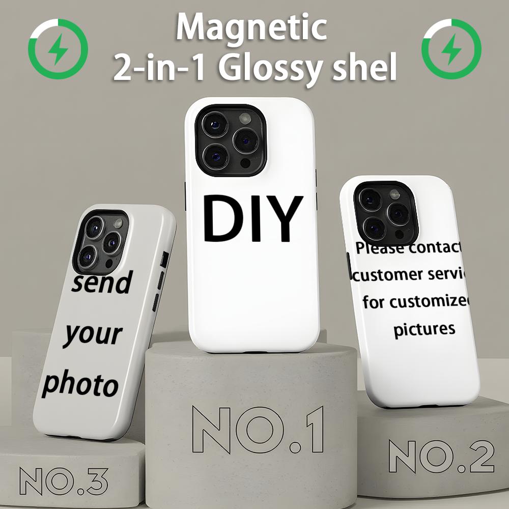 Mini Pc Case - Hehehe Telefoonhoesje Magnetisch 2-in-1 Glansafwerking voor