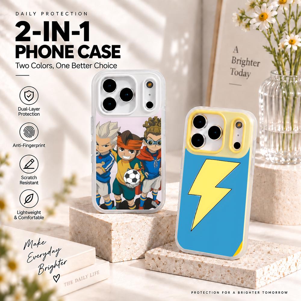 Matte Pc Case - Inazuma Eleven telefoonhoesje, 2-in-1 mat hoesje