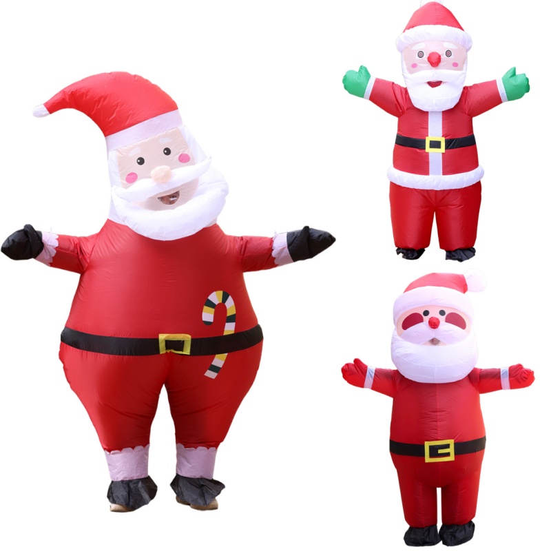 Case Fans - Halloween Volwassen Kerstman Opblaasbaar Kostuum Decoratie