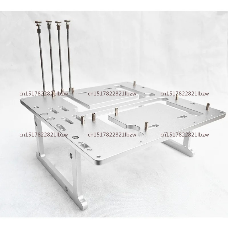 Aluminum Open Frame Test Bench Water Cooling - Open frame aluminium computerkast, moederbord waterkoeling