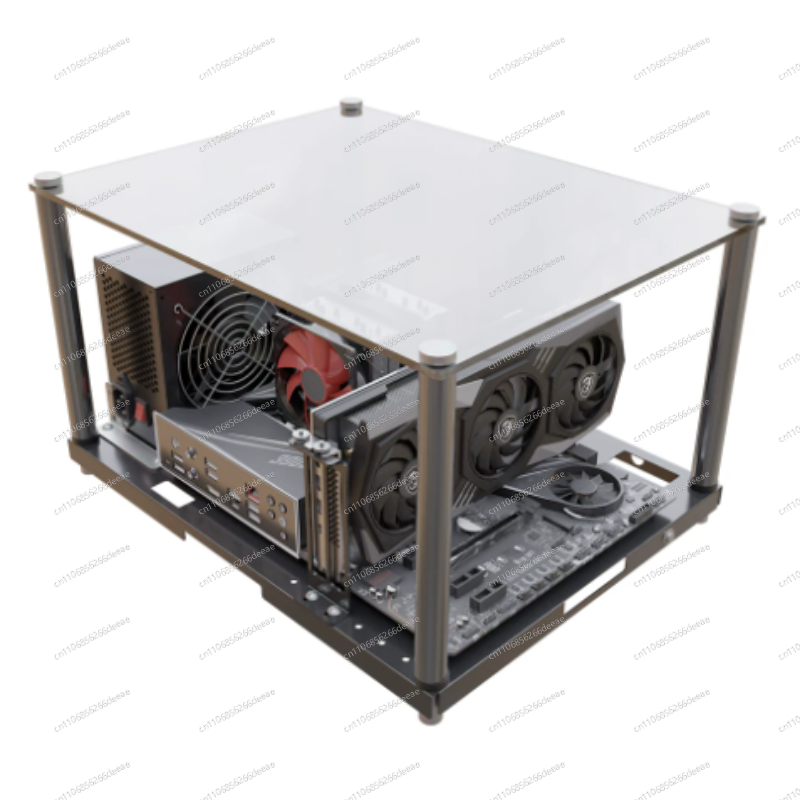 Atx Case - Volledig transparante open computerkast met goede