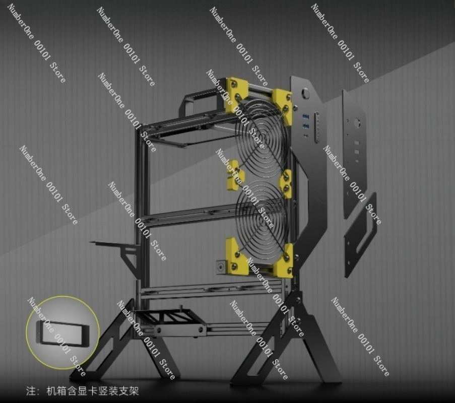 DIY Open Frame Aluminium PC-be - Aluminum Open Frame Test Bench Water Cooling recensie en prijs
