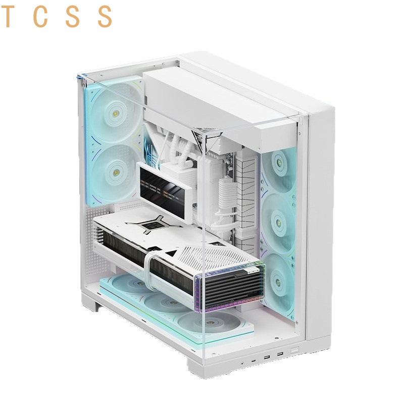 Witte panoramische drievoudig  - Atx Case recensie en prijs