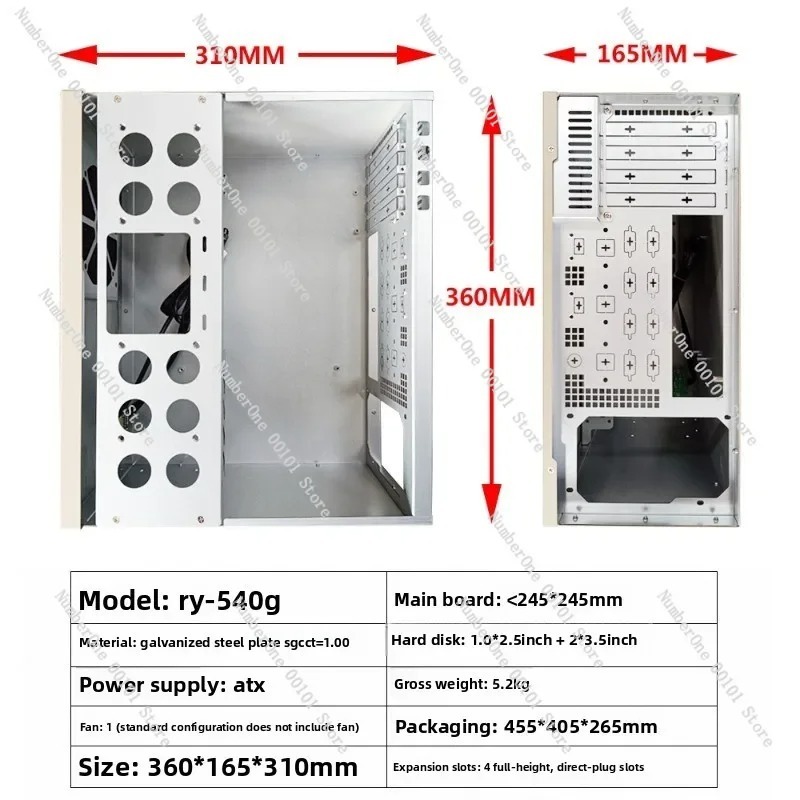 Aan de muur gemonteerde kleine - Atx Case recensie en prijs