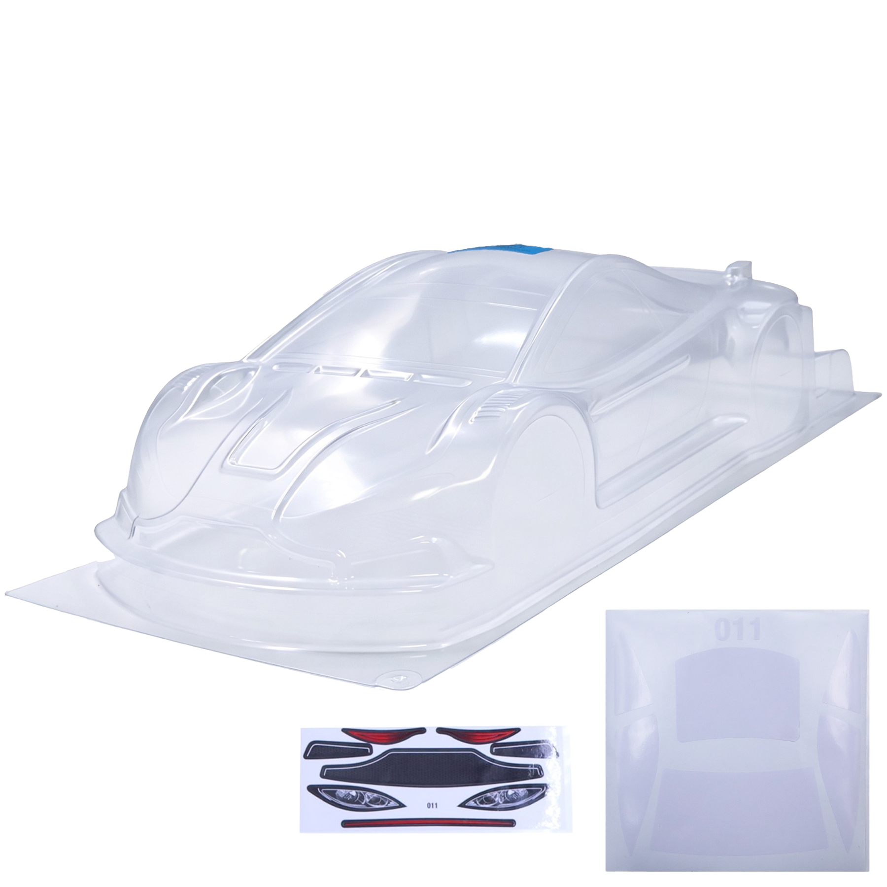 1/10 RC ongeschilderde carross - Pc Chassis recensie en prijs