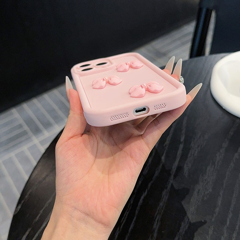 Roze strik telefoonhoesje voor - Matte Pc Case recensie en prijs
