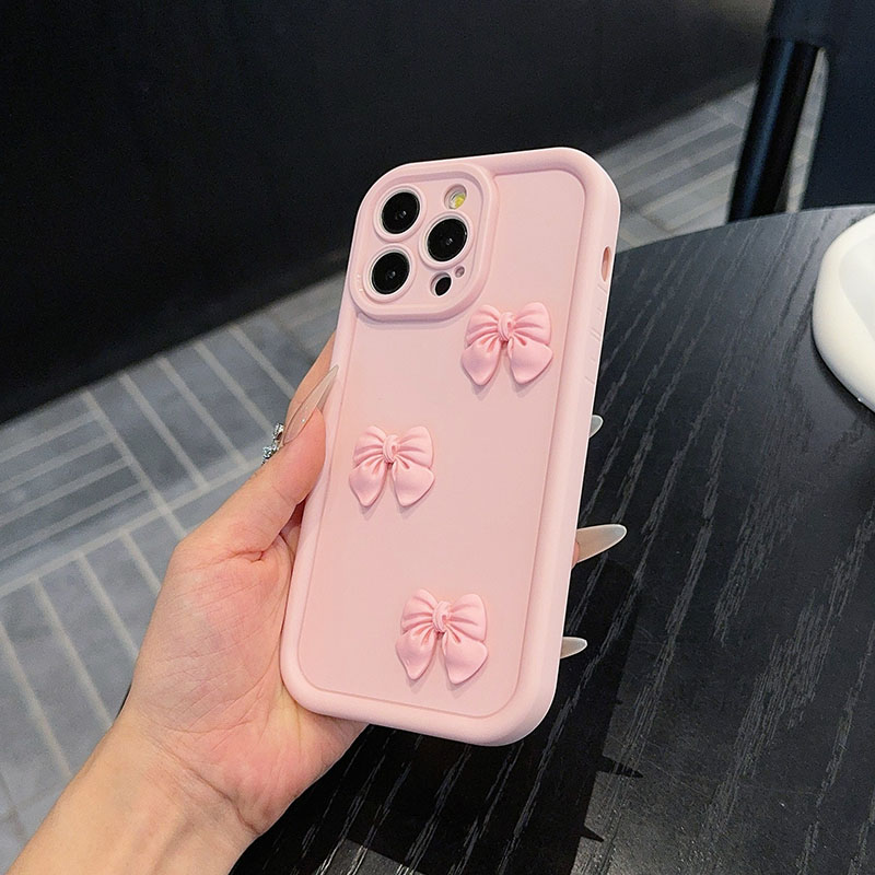 Roze strik telefoonhoesje voor - Matte Pc Case recensie en prijs