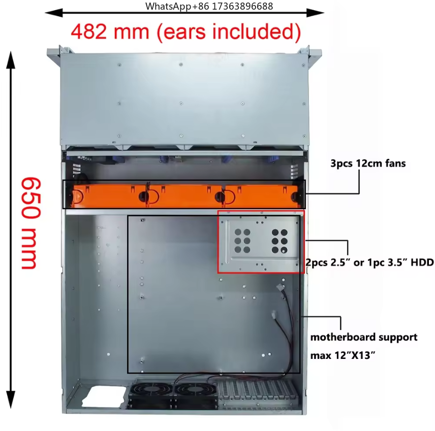 4U Rackmount Serverkast met 24 - Case Fans recensie en prijs